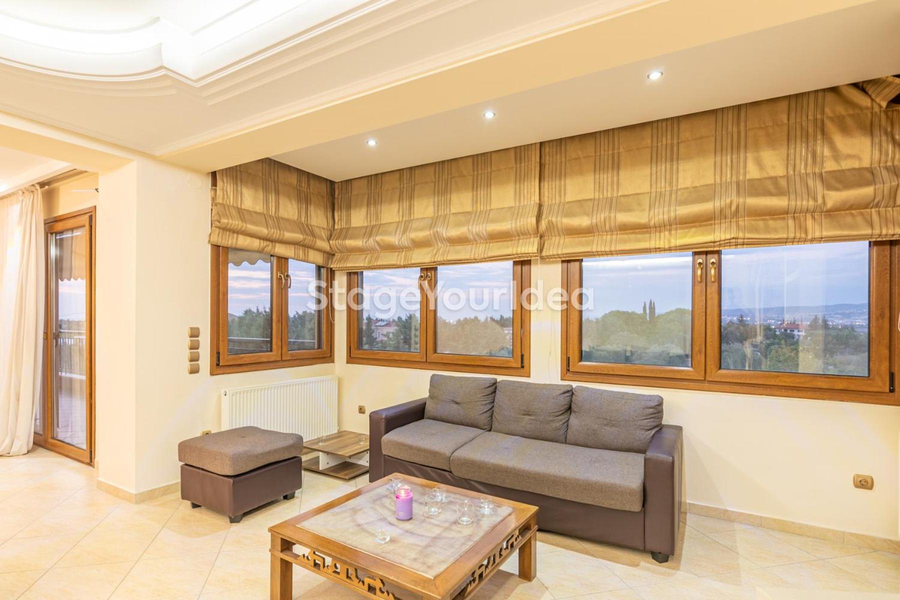 Luxury Appartment, Only 7 Minutes From Thessaloniki Airport And 15 Minutes From City Center ,For 8-23 People Also For Gatherings And Parties Neon Rysion Exteriér fotografie